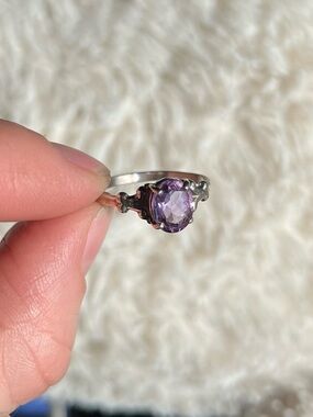 Sterling Silver Kabana Amethyst Ring